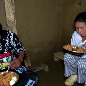 3.Current 2x Spicy _ Quick Pyro Super Hot Noodles with Egg __ Egg _ Noodles recipe eating part 11 | Village Environment NEPAL