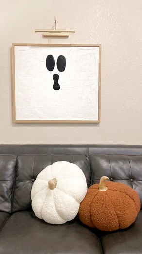 8.8K views · 85 reactions | Instant Halloween Art! I just added some adhesive vinyl to my spackling artwork and ✨VOILA✨ ghost artwork!  #diyhalloweendecorations #diyhalloween #halloweendecor | Denise Fowler | Facebook