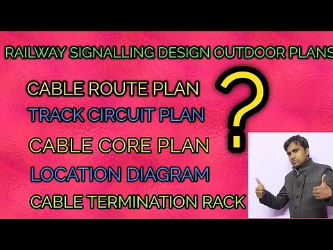 Railway signalling design | OUTDOOR | cable route plan| track circuit plan | Cable core plan |#umeed