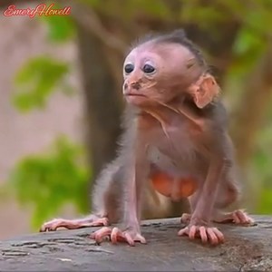 Left n the fence, Poor premature baby monkey felt so much scared. #monkey #monkeys #monkeylove #MonkeyLife #babymonkey | Emery Monkey