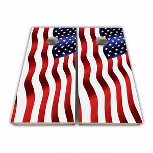 Waving American Flag Cornhole Wraps - Cornhole Wraps - Cornhole Skins - Vinyl Wrap - Laminated Set - Etsy Canada