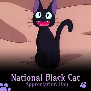91 reactions · 16 shares | Often these feline friends are associated with bad luck, but that couldn’t be further from the truth ‍⬛ Spread love to the black-haired cats for National Black Cat Appreciation Day! See more Jiji in Kiki's Delivery Service here: https://on.rsani.me/3OwQUcb | Right Stuf Anime | Facebook