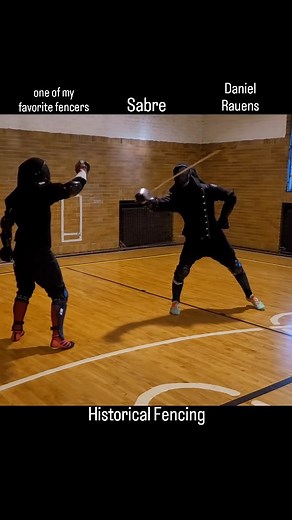 One of my favorite fencers, Daniel Rauens #HEMA #saber | false.edge