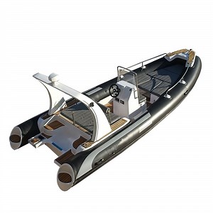 [Hot Item] Luxury 6m Outboard Console Rib Boat with up and Down Dining Table and Solar Board Teak Floor