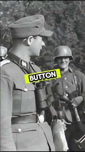 Why German soldiers wore field caps with two buttons during WWII?