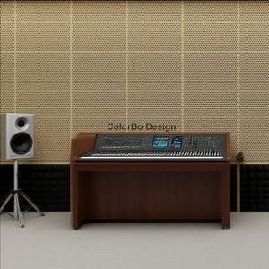 [Hot Item] Natural Veneer Finish Perforated Fire-Resistant Acoustic Panel