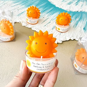 Personalized Sun Candle Favor: Baby Shower, Birthday Party Gift - Etsy
