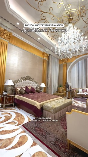 Rate this Royal Master Bedroom ✨ for construction services UAN : 92-321-3444450 #realestate #luxury #luxuryhomes #luxurydesign #luxuryhome #luxuryhomedecor #mansion #villa #homedecor #homedesign #explore #mostexpensive #realtor #housebeautiful #homesweethome🏡 #dha #behriatown #beautifulhomes #homedesign #homedecor #architecture #uae #usa #syedbrothers #designerhome #interiordesign #interiordesignideas #interiordecor | Syed Brothers Pakistan