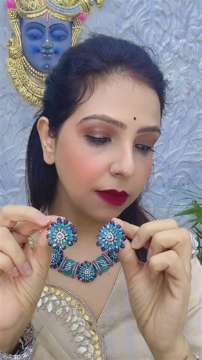 1.1K views · 133 reactions | “Every piece of jewelry has its own story—it finds its true meaning when paired with the right person. The elegance of jewelry truly shines through the way it is styled. I’m in love with this exquisite piece featuring zircon and semi-precious stones. The beautiful colors make it truly special, adding a touch of timeless class and sophistication.” | Heartcraft Fashions | Facebook