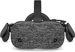 HP Reverb VR Headset w 2.89" Display, 2160 x 2160 LCD Panels, 114-Degree Field of View, Dual Forward Cameras, 90Hz Paired to DisplayPort 1.3, Bluetooth, Built-in Audio, 3.5mm Audio Jack (VR1000-200)