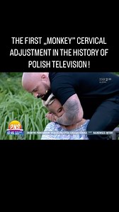 The first “Monkey” cervical manipulation in the history of polish television performed LIVE ! #chiropractor #chiropractic #osteo #hvla #toonytherapy #fizjoterapeuta | Toony