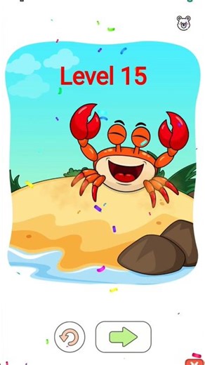 level 15 complete puzzle draw one part #crab #eyes #15