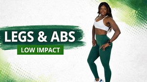 Strengthen legs and abs with a low-impact home workout
