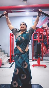 1.7M views · 25K reactions | Saree Workout ️ #flex #saree #fitness #indian #woman #explore #bodybuilder #femalefitnesscoach #fitness #bodybuilder #reelstrending #fitness #saree #biceps #reelkarofeelkaro | Saree muscle factory | Facebook