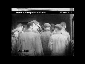 Liverpool Overhead Railway, 1950's. Archive film 97694