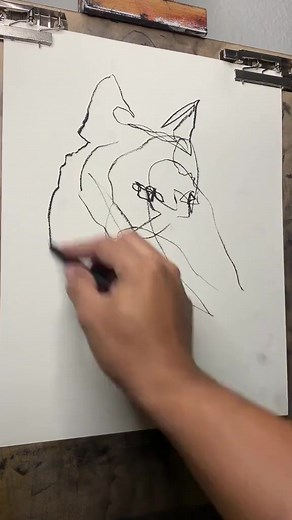 Bork . . . . . #drawingchallenge #drawing #drawingsketch #drawingtutorial #drawingpeople #facedrawing #charcoal | Mad Charcoal