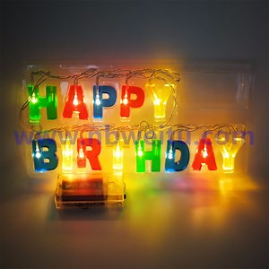 [Hot Item] China Supplier Happy Birthday Alphabet LED String Light