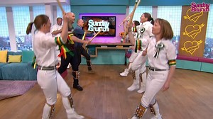 9.1K views · 162 reactions | Truly majestic!  You can't beat a bit of Tim and Simon dancing! #MorrisDancing | Sunday Brunch | Facebook