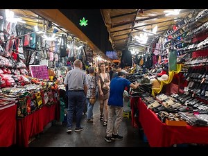 [4K] Walking tour Patpong Night Market through the bustling streets of Bangkok