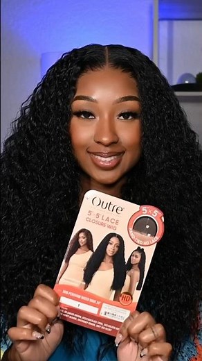 5 MIN INSTALL 😍 install Outre 5x5 Peruvian Lace Front Wig 😍 | Easiest Curly Wig Install #lacewigs