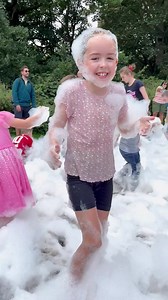 2.1K views · 29 reactions | Lots of kids are loving our foam party but some not so much  | The Pink Pig Farm | Facebook