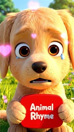 Funny 3D Dog Cartoon Says Please Subscribe | Animal Rhyme #shorts