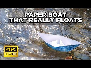 How to make a PAPER BOAT that floats on rivers / Cum sa faci o barca de hartie