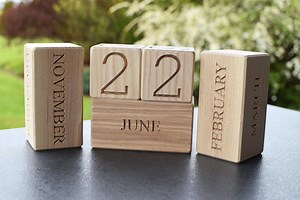Wood Calendar Wood Blocks Perpetual Calendar Table Desk Organizer Calendar Christmas Gift Back to School Gift - Etsy Australia