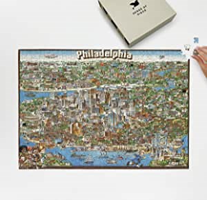 500 Piece Adult Jigsaw: 1980 | Philadelphia | Jigsaw Puzzle Game for Adults | Fun Activity | Family Entertainment