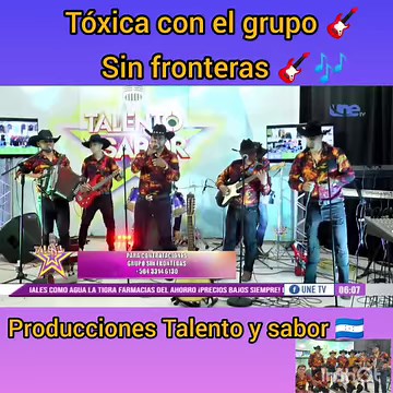 🫶La tóxica con el grupo Sin Fronteras orgullo 0615 San Marcos de colon en su visita🚍 al programa de moda Talento y sabor dele like y Comparta familia 🎶🎶 | Talento Y Sabor