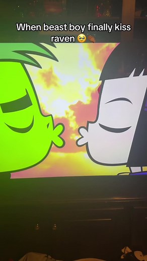 Beast Boy Kisses Raven Teentitansgo