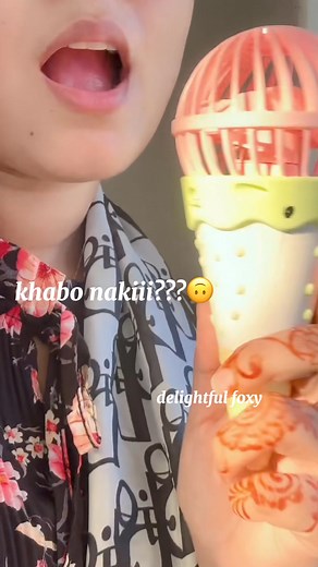 khaba naki oce-cream apusss😑💖 | Delightful Foxy