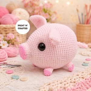 Pig Crochet Pattern PDF | Amigurumi Pig | Farm Animal Crochet | Cute Piglet Crochet Toy | Quick Crochet Project - Etsy Canada