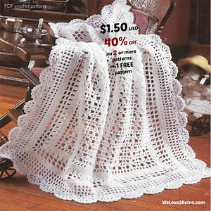 Crochet Baby Blanket Pattern PDF – Easy Lacy Afghan, Gender Neutral Shower Gift Throw - Etsy