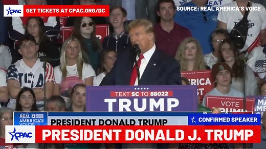 "We are one movement, one people, one family, and one glorious nation under God." Confirmed CPAC in DC Speaker President Donald J. Trump 🇺🇸 Hear more from him and other leaders in the conservative movement at CPAC in DC, February 21 - 24! Get Your Tickets Now at CPAC.org/DC | CPAC