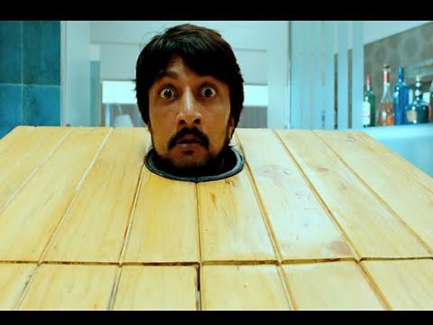 Eecha Movie Scenes w/subtitles- Eecha (Nani) troubling Sudeep - Samantha, Sudeep