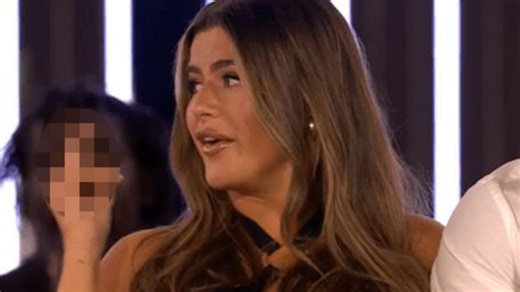 Love Island's Matilda sticks her middle finger up at rival on live TV