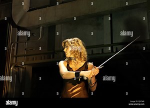 Gracia Arabella Baur filming a video on 30 August 2003 in Nuremberg. | usage worldwide Stock Photo - Alamy