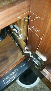 Blum 110 degree hinge issue