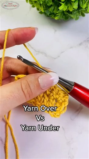 Do you know the difference between Yarn Over vs Yarn Under? When do YOU use each one in crochet? ❤️ I have a slower version on my blog and utoobe channel. ❤️ . . Example Yarn shown: @WeCrochetOfficial . . . #crochet #nickishomemadecrafts #crochettutorial #crochetersofinstagram #crochetaddict #crochettips #crochettipsandtricks #crochettip | Crochet Patterns & Tutorials by Nicki's Homemade Crafts