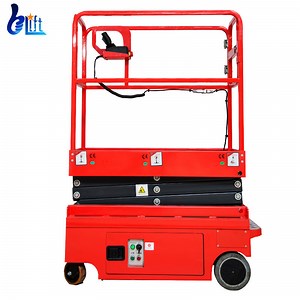 [Hot Item] Warehouse Standardized Four Wheel Self-Propelled Mini Scissor Lift Platform One Man Lift