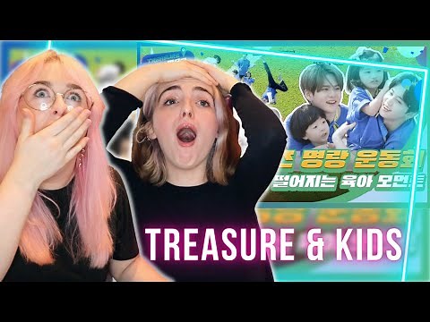 TEUMES React to TREASURE MAP Episode 47 (treasure + sports + kids = the best) | Hallyu Doing