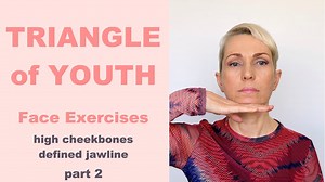 Face Massage & Neck Exercises "Triangle of Youth" - for defined jawline & high cheek bones. Part 2 #facemassage #faceexercise #facecontour #faceyoga #facecontouring | Ephiori Beauty Health COACH Natural Skincare