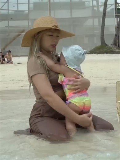 Building a Sand Castle in Boracay with Baby Lakiesha