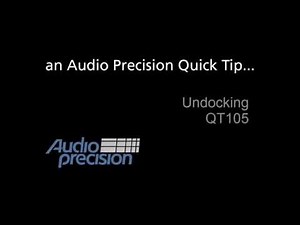 QT105 - Docking & Undocking