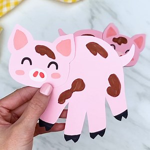 🐷 Pig Handprint Craft ✂️ Get the template on the blog | Simple Everyday Mom