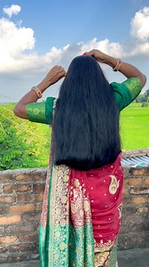 2.6M views · 14K reactions | Black and shiny cute hairstyle making || Laxmi ke roop me || Beautiful sari 糧‍♀️ #reels #hair #longhair #hairstyle #hairstyleideas #fblifestyle #viral #trending #Begusarai #runavlogs @highlight Sachin Kumar Reena Devi Runa Long Hair Care & Hairstyle Amrit Kumar Reetesh Suman Anika Sahani | Runa Devi | Facebook