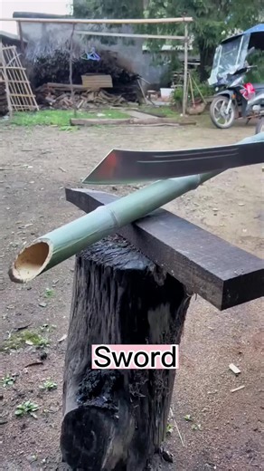 Is this knife sharp?⚔️#coldweapon #weapon #sword #katana #handmade #foryou