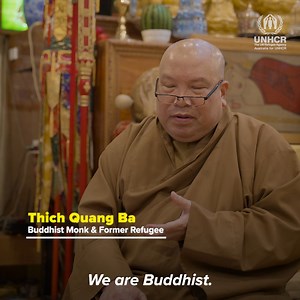 Thich Quang Ba, a Buddhist Monk and former Vietnamese refugee, has rallied the Vietnamese community to support UNHCR, for many years. Watch his story of resilience and kindness and share it with a friend today. | Australia for UNHCR