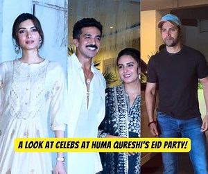 1.4K views · 11 reactions | Huma Qureshi hosted a grand Eid party attended by Varun Dhawan, Rajkummar Rao, and many more Bollywood celebs and influencers. #HumaQureshi #EidParty #BollywoodCelebs #VarunDhawan #StarStuddedNight | KoiMoi.com | Facebook
